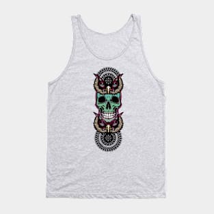 Skull with owl Tank Top